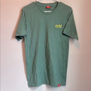 Clsc small Sucks to suck Green Short Sleeve Tee with Crew Neck